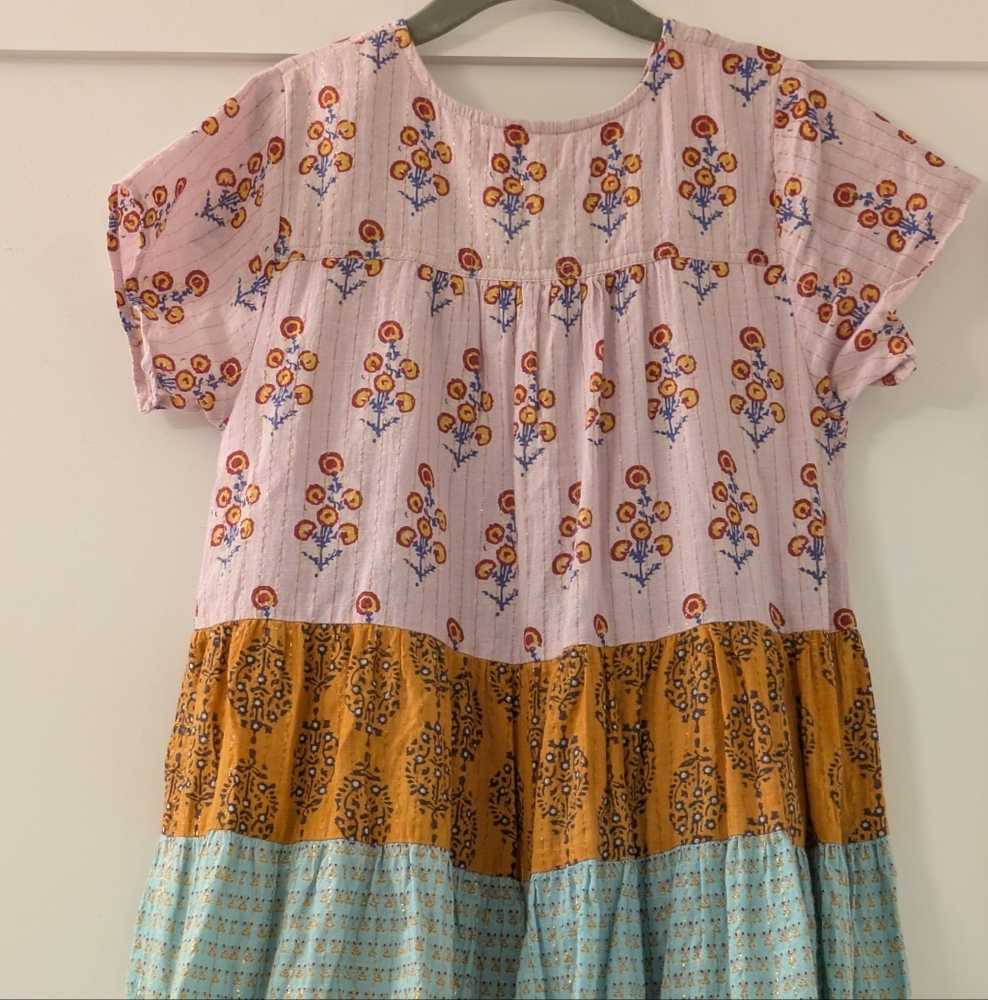 Pink Chicken Color Block Dress - Picture 2 of 4